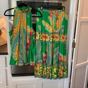 Cynthia Rowley two piece skirt and blouse